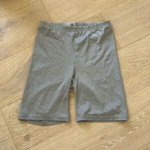 Aritzia TNA Silver Bike Shorts Size Small